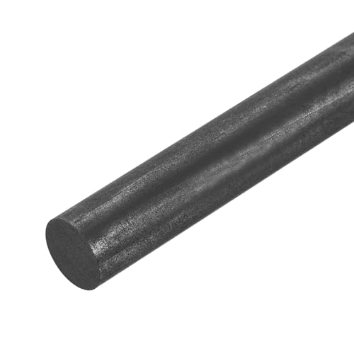 QUARKZMAN Graphitstab, Graphitrührstab Zylinderstab Kohlestab 250x20mm Schwarz für Elektrode, Schmelzen, Gießen, Schmelztiegel, Packung mit 1 Stück