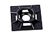 Gardner Bender MB-20UVB Cable Tie Mounting Base, 1 Inch. x 1 Inch., Wire / Cord Management Industrial and Household Use, 100 Pk., UV Resistant Black