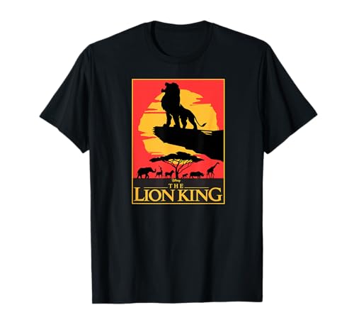 T-shirt Disney Le Roi Lion pour homme avec affiche du film Live Action