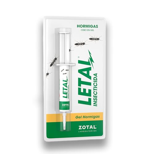 Gel Insecticida contra Hormigas LETAL 10 Gramos MUY EFECTIVO | Efecto Retardado para Eliminar Nidos y Colonias | Uso en Interior y Exterior | Con Imidacloprid | Elimina colonia completa | Nexum Market
