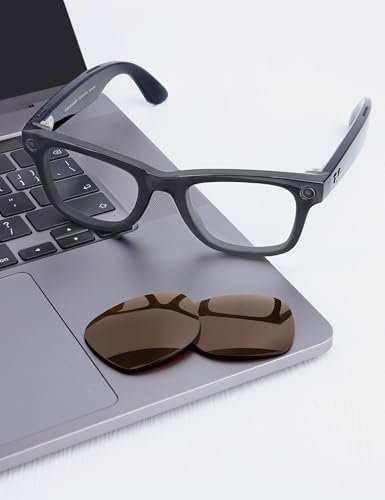 Image of Mryok Replacement Lenses Compatible with Ray-Ban Meta Wayfarer RW4006 50mm / Gen 2 RW4012 50mm Smart Glasses, HD Polarized