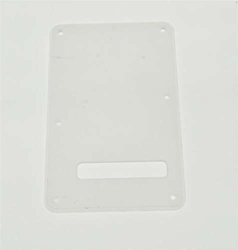 KAISH Clear ST/Strat Style Standard Guitar Back Plate ST Tremolo Trem Cover for USA Strat/Stratocaster Transparent