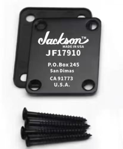 Placa de cuello de guitarra de metal negro - Placa de refuerzo para guitarra eléctrica Jackson San Dimas...