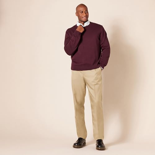 Image of Amazon Essentials Men's Slim-Fit Flat-Front Dress Pant