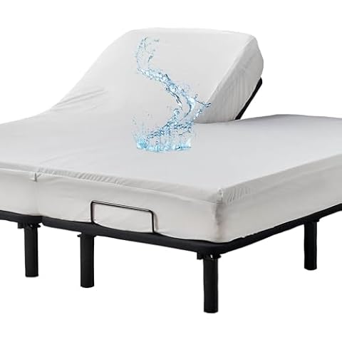 Waterproof Split Top King Mattress Protector by Kingnex Cover