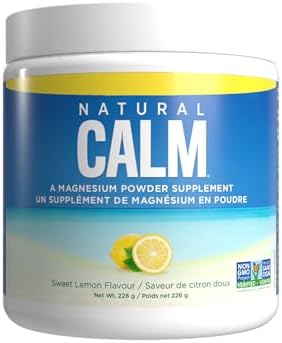 Natural Calm Magnesium Citrate Powder (Sweet Lemon Flavour), 226g - Quick Absorbing - Loved Magnesium Drink