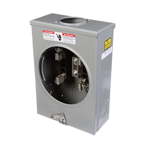 Siemens Suat111-0G Meter Socket With 4 Jaw, Ringless Cover, Overhead And Underground Feed, 135-Amp #TOP1