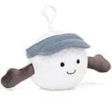 IGMIAO Plush Keychain Cute Golf Ball Plush Soft Stuffed Keychain Toys Gift for Sports Fans Kawaii Charm for Bags and Keys