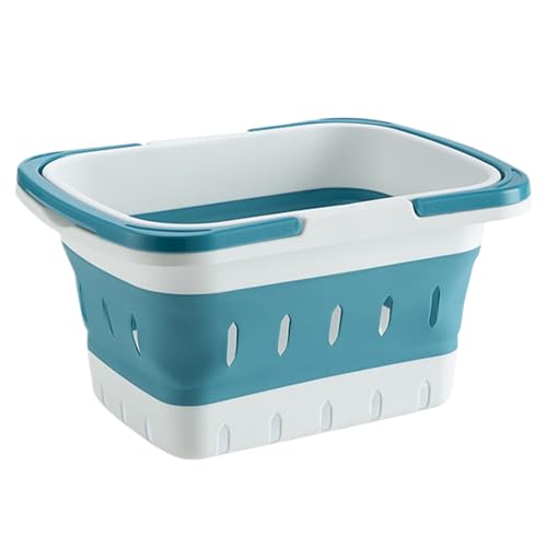 Cesta de ducha para dormitorio universitario, cesta de ducha plegable con asa, organizador portátil para bebés, niños, apartamento de estudiantes, gimnasio, camping, hogar, baño, para camping