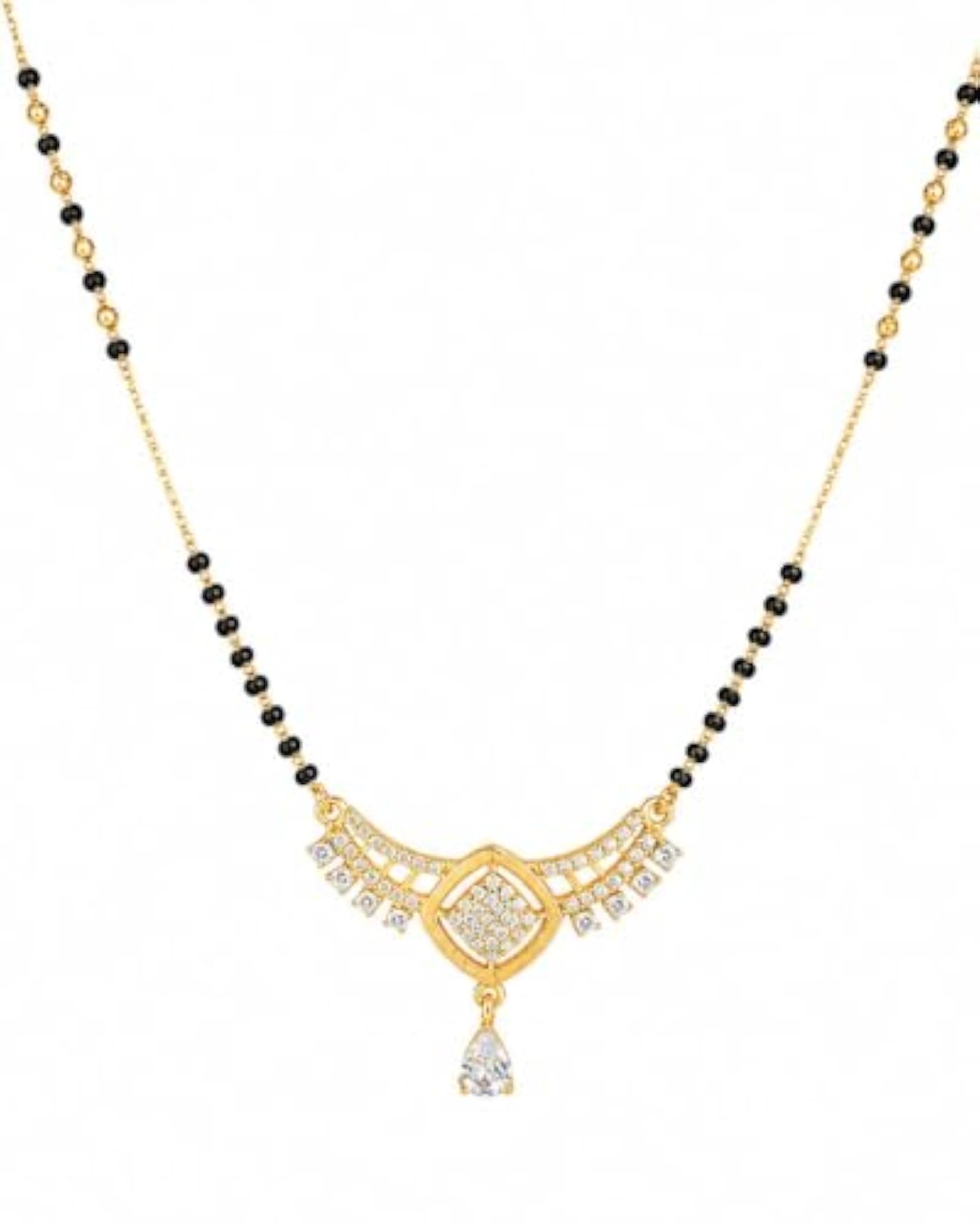 Women's Gold-Plated Traditional Mangalsutra, Timeless Elegance
