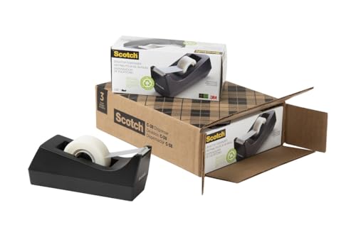 Scotch Weighted Desktop Tape Dispenser 3-Pack