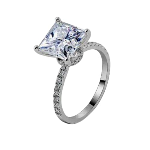 Bague d'anniversaire en moissanite le cadeau idéal avec pierre d'avril pour femme