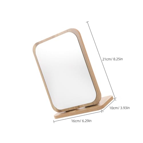 Espejo de maquillaje giratorio con soporte decorativo miniatura 2