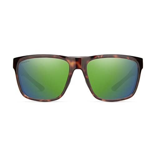 Image of Smith Barra Sport & Performance Sunglasses - Tortoise | Chromapop Glass Polarized Green Mirror