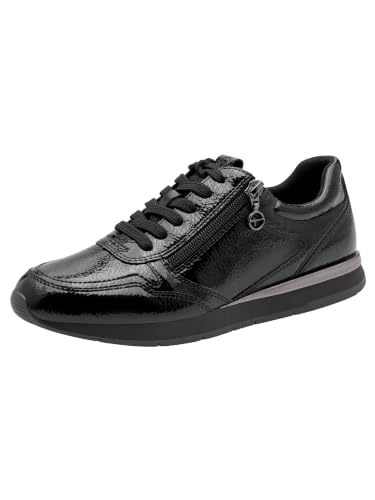 Tamaris Damen Sneaker Synthetik, schwarz, 40 EU – Ansicht 1