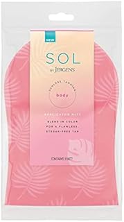 SOL by Jergens Self Tanner Applicator Mitt, Flawless, Streak-free Tanning Blender Glove, Sunless Tanning, Reusable Tanning Mitt Protects Hands