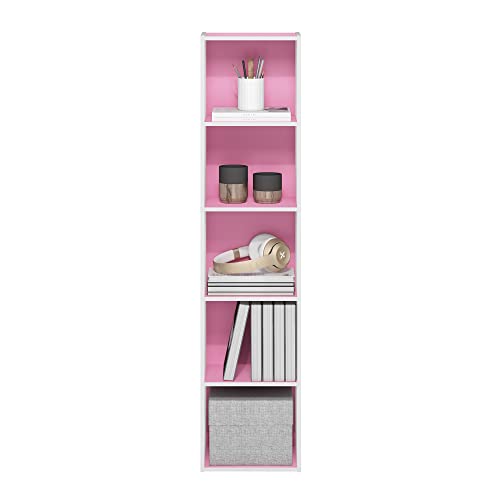 image for Furinno PASIR Book Shelf, 5-Tier Modern Bookshelf, Open Shelves Bookca
