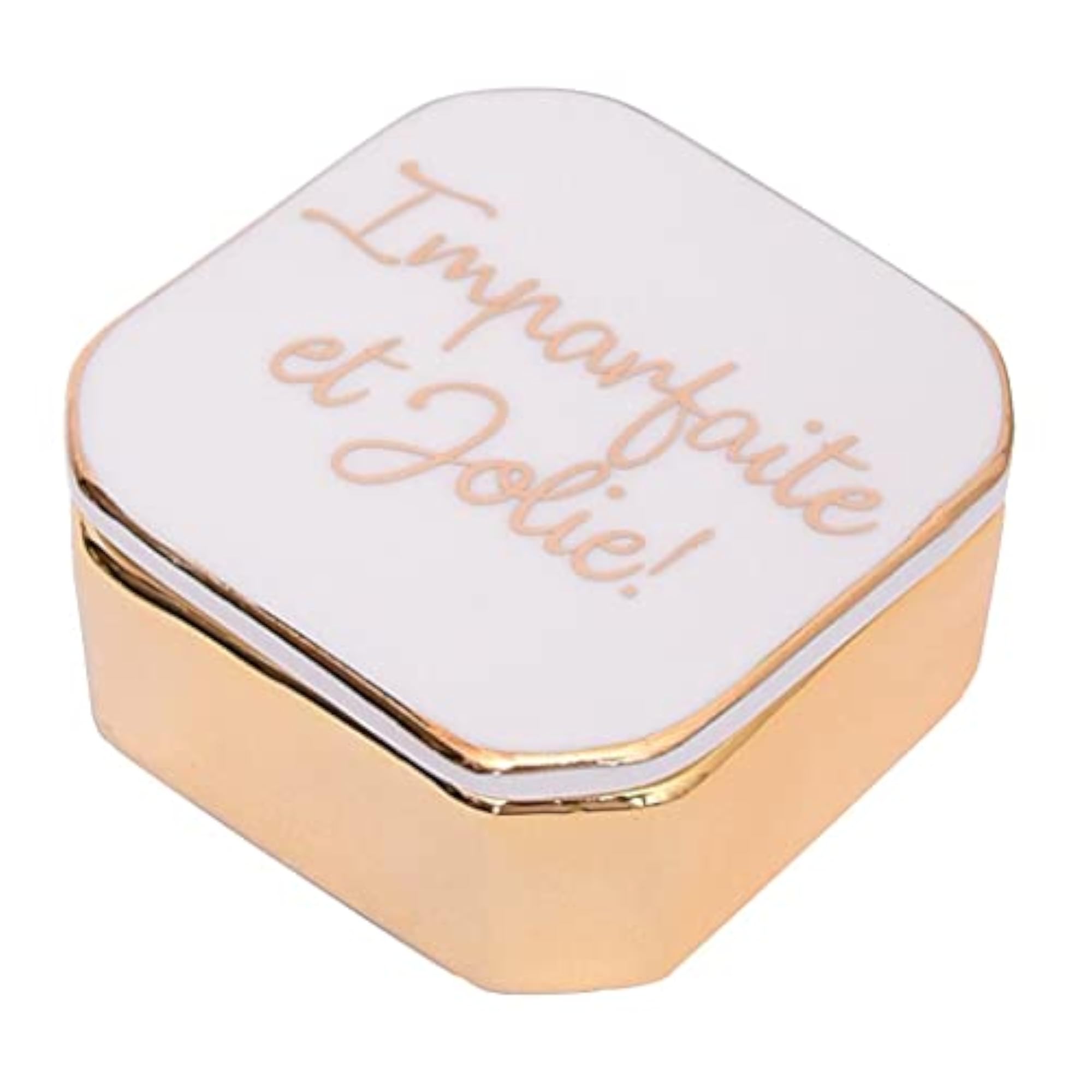 Mini Travel Jewelry Ceramic Box for Makeup Display Organizer