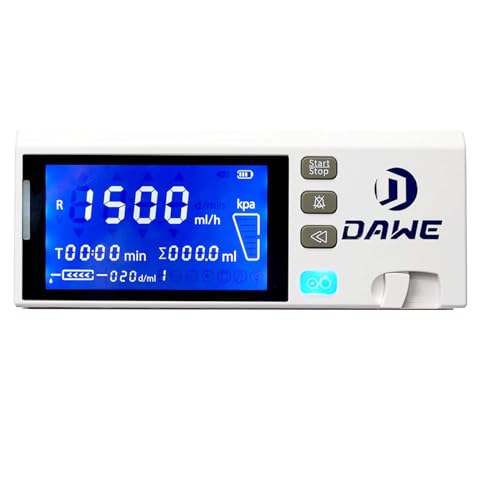 DAWEIanimed Veterinary IV Infusion Pump Portable Machine with 4.3inch Color Touch Screen,Volumetric High Infusion Accuracy for Pet Dog Cat Animals