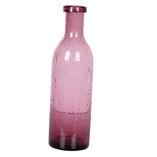 Cabilock Florero De Soplado Burbujas Jarrón para Centro De Mesa Decorativo para Bodas y Fiestas El Hogar Color Morado