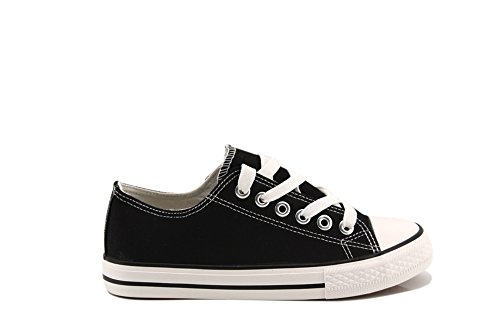 Modelisa - Zapatilla Baja Mujer (37, NEGRO)