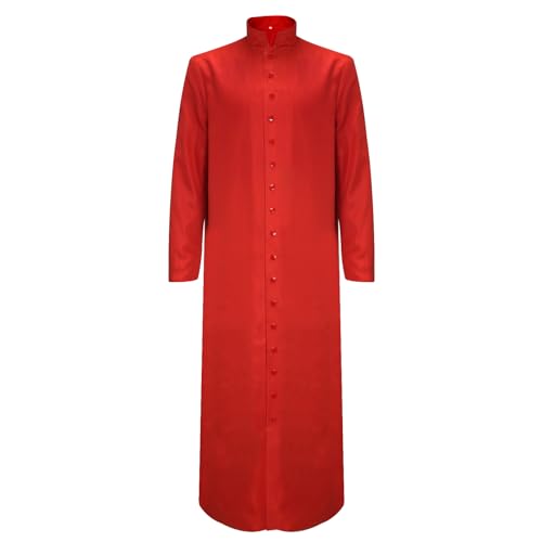 MYAYD Unisex Roman Altar Server Cassock Robe Clergy Pulpit Liturgical Vestments Church Uniform Catholic Robe