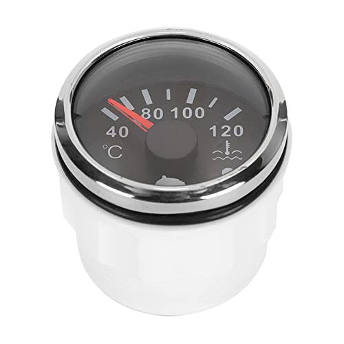 Zusatzinstrumente - Kühlwassertemperaturanzeige, Ersatz Marine Auto Instrument Ersatz Für Auto & Boote Eu-Sensor(Schwarzes Zifferblatt)