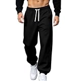 Xiaojmake Mens Cotton Sweatpants Wide Leg Comfy Lounge...