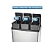 Step N' Sort The 16-Gal. 3-Compartment Stainless Steel Trash and Recycling Bin