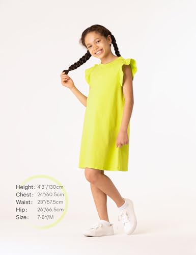 LAPASA 2 Pack 100% Cotton Girls Dress Tee for Girls Children School Sports Indoor & Outdoor G203