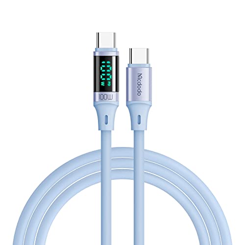 Mcdodo USB-C USB-Cケーブル 1.8m 100W急速充電 PD対応 i-Phone15ケーブル Type-Cケーブル 出力スクリーン表示 E-markerチップ搭載 高速データ転送 シリコン素材 アルミ合金外装 タイプC充電コード パソコン/スマホ/タブレットなど適用 MacBook/i-Phone15/i-Pad/Android等USB-C機器対応 型番CA-1945 ブルー Mcdodo USB-C USB-Cケーブル 1.8m 100W急速充電 PD対応 i-Phone15ケーブル Type-Cケーブル 出力スクリーン表示 E-markerチップ搭載 高速データ転送 シリコン素材 アルミ合金外装 タイプC充電コード パソコン/スマホ/タブレットなど適用 MacBook/i-Phone15/i-Pad/Android等USB-C機器対応 型番CA-1945 ブルー