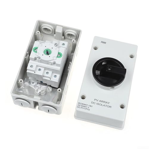 Pumixiy - Pumixiy Pour une déconnexion sécurisée dans les systèmes commerciaux résidentiels, interrupteur IP66 résistant à l'eau avec connecteurs pré-câblés 32 a 1200 V CC solaire PV isolateur
