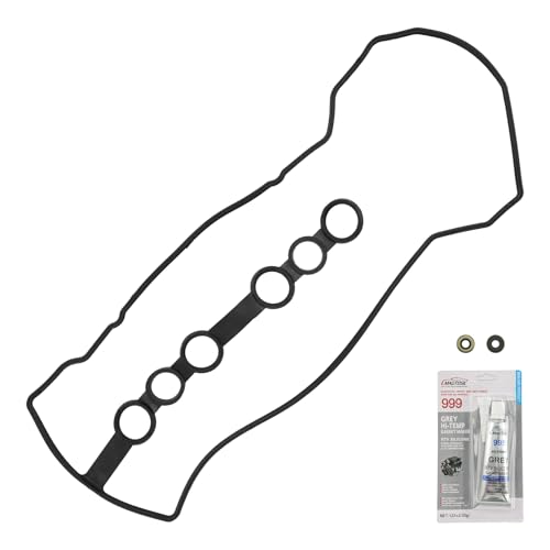 Image of KAX Valve Cover Gasket Set Compatible with Toyota Corolla 2000-2008, Matrix 2003-2008, Pontiac Vibe 2003-2008, Celica 2000-2005, Chevy Prizm 2000-2002, MR2 Spyder 2000-2005, OE# VS 50542 R