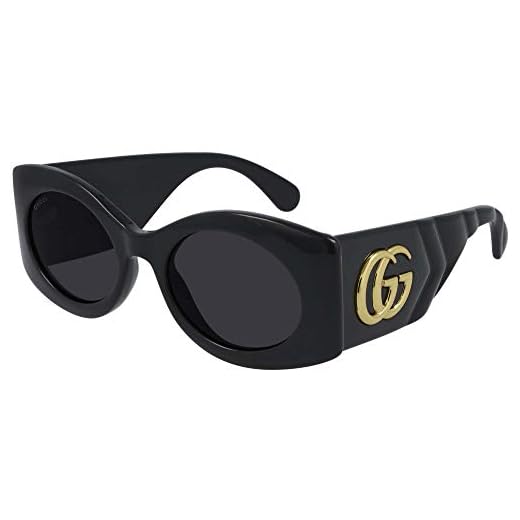 Gucci Gafas de Sol GG0810S Black/Grey 53/21/145 mujer