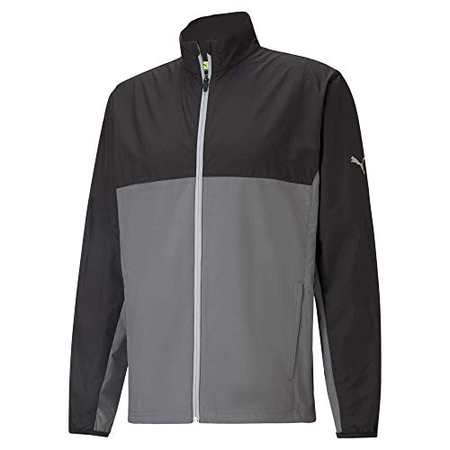 Puma Golf Men's Standard First Mile Wind Jacket, Puma Black-Quiet Shade, X-Large #TOP22