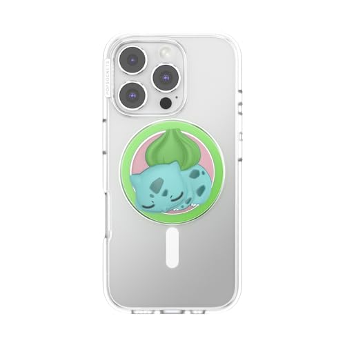 Image of PopSockets Phone Grip for MagSafe, Magnetic Holder, Phone Stand, Pokemon - Sleepy Bulbasaur