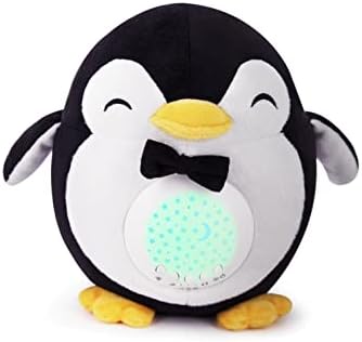Baby Sleep Soother Penguin, White Noise Machine, Crib Toy with Cry Activated Sensor, Unique Baby Girl Gifts & Baby Boy Gifts, Woodland Baby Shower Gifts, Portable Sleep Aid Night Light