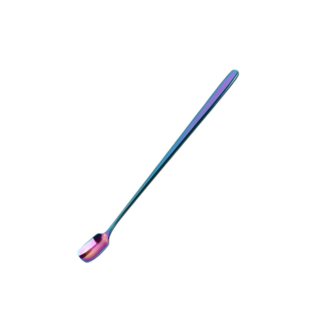Healifty Colorful Stainless Steel Stirring Rod Cocktail Coffee Swizzle Stick for Drinks Fruit Juice Milk and More for Home and Bar Use