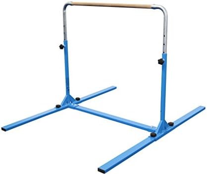 Tumbl Trak Jr. Bar PRO Adjustable Height Horizontal Gymnastics Kip Bar for The Gym for Home, Blue