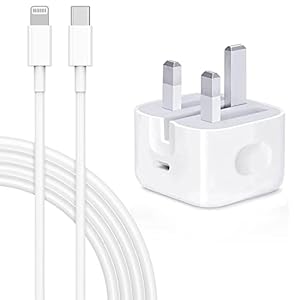 [Apple MFi Certified] iPhone 20W PD Fast Charger, Type C Power Block Wall Charger Plug Adapter with 6.6FT USB-C to…
