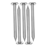 Milisten 5pcs 7cm Stainless Steel Heavy Duty Survey Nails Metal Marking Stakes for Control Points