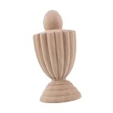 Gadpiparty Finiale Decorative in Legno Beige per Palo Letto, Scala e