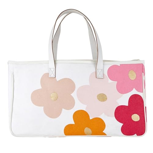 Santa Barbara Design Studio Tote Bag For Women Hold Everything 100% Cotton Canvas Shoulder Bag with Waterproof Lining, Large, Flowers