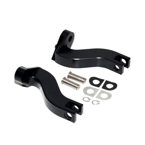 Cale pied moto passager robuste : supports de montage arrière noirs Road King et Electra