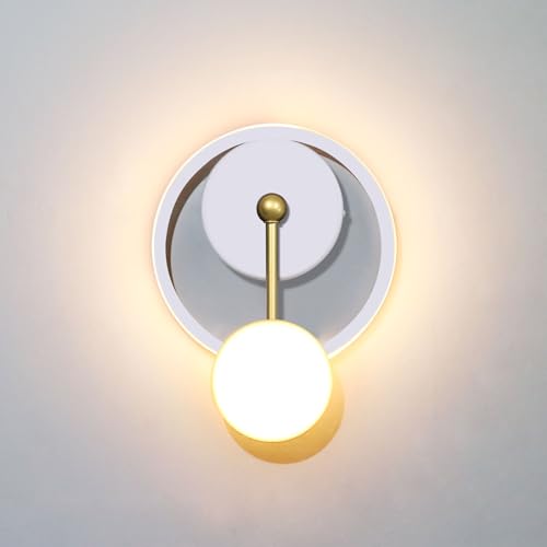Image of XEYOU 18W Modern Wall Sconce Lighting Indoor LED Creative Wall Light Fixture Clock Shape Decoration Wall Lamp for Living Room Bedroom Stair Corridor