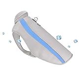 Dog Cooling Vest UV Protection Cooling Vest with Adjustable D-Rings and Breathable Lightweight Cool Pet Vest Large Dogs Blue 4XL (Weighing 55-72lb)