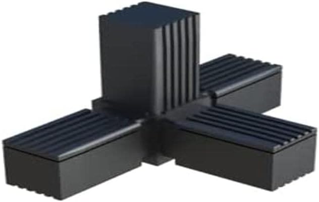 cyclingcolors Square Tube Connector 20 x 20 25 x 25 30 x 30 Plastic 20 mm 25 mm 30 mm Square Brackets Shelf Brackets (X (20 mm)