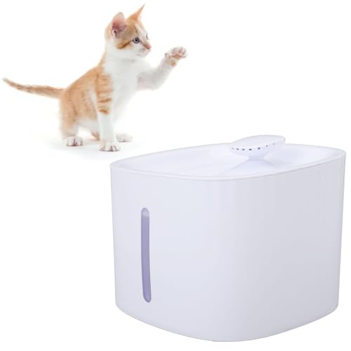 Fuente automática para agua de mascotas con ventana nivel agua
