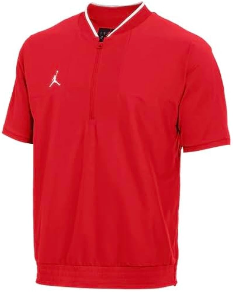 Jordan MEN'S COACH 1/2 ZIP SHORT SLEEVE WOVEN LIGHTWEIGHT JACKET