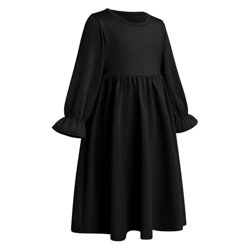 AWIBMK Baby Girls Two-Piece Abaya Dubai Turkey Prayer Maxi Dress + Full Cover Hijab Muslim Long Sleeve Robe Islamic Clothing4